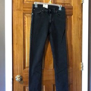 Nudie jeans high Kai super slim 28X32 color used black indigo nwts